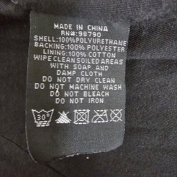 Dollhouse Hooded Rain Jacket Zebra Animal Print Elbow Patch S/M Black White - Picture 12 of 12